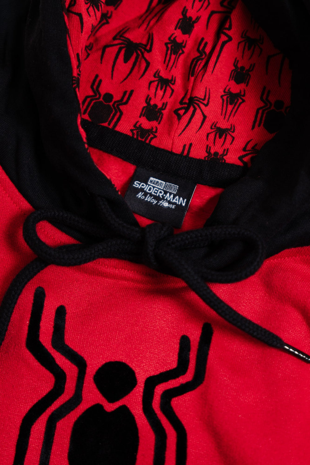 Sudadera Spider-Man con capucha para niño diseño I Love Spider-Man — etiqueta interior con licencia oficial Marvel