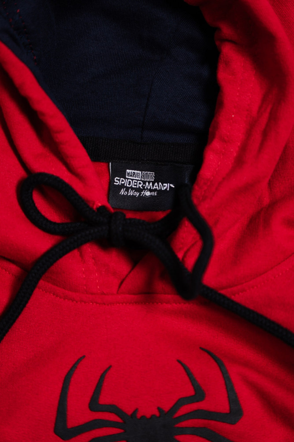 Sudadera Spider-Man con capucha para niño diseño Classic Web — etiqueta interior con licencia oficial Marvel