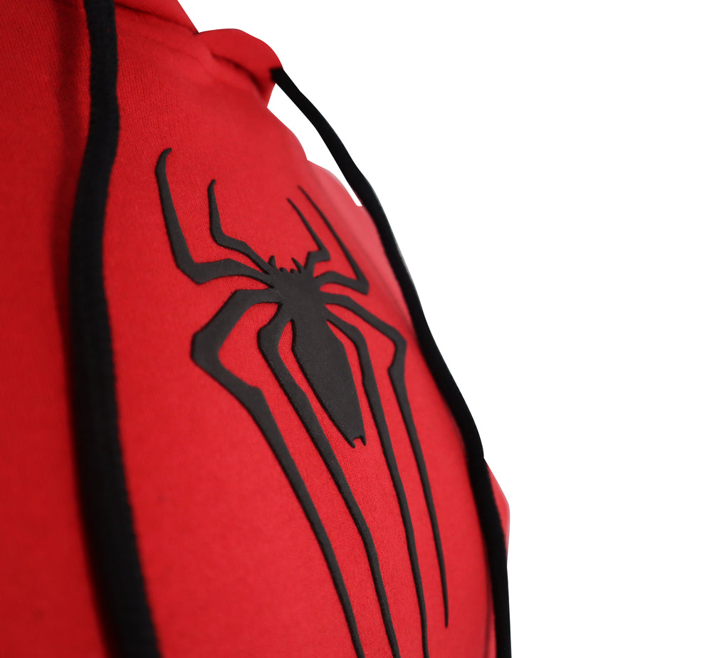 Sudadera Spider-Man con capucha para niño diseño Classic Web — vista de espalda