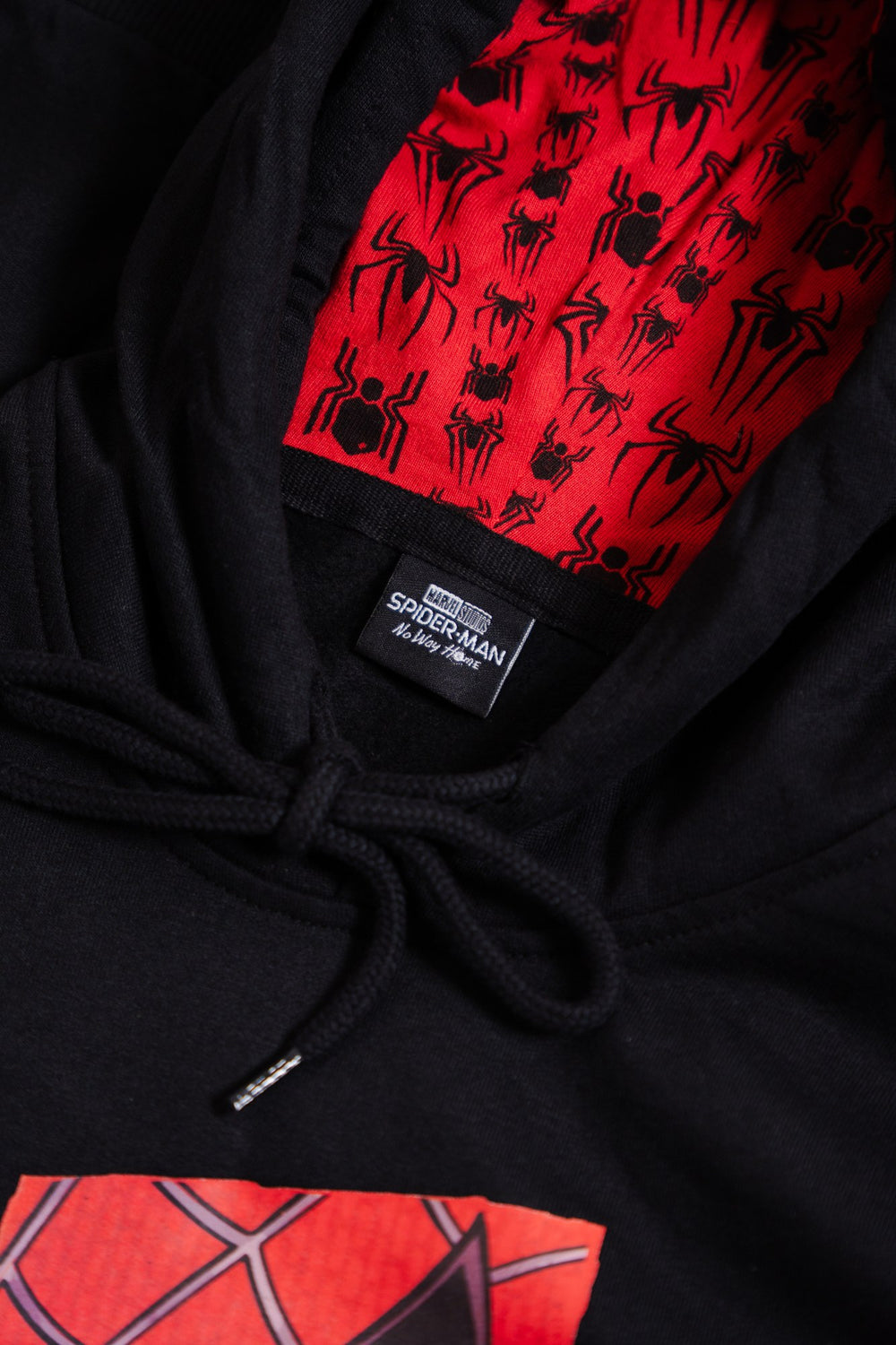 Sudadera Spider-Man con capucha para niño diseño Miles Morales — etiqueta interior con licencia oficial Marvel