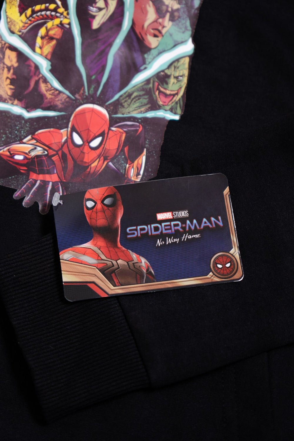 Sudadera Spider-Man con capucha para niño diseño Comic Villains — etiqueta colgante oficial de Marvel Studios